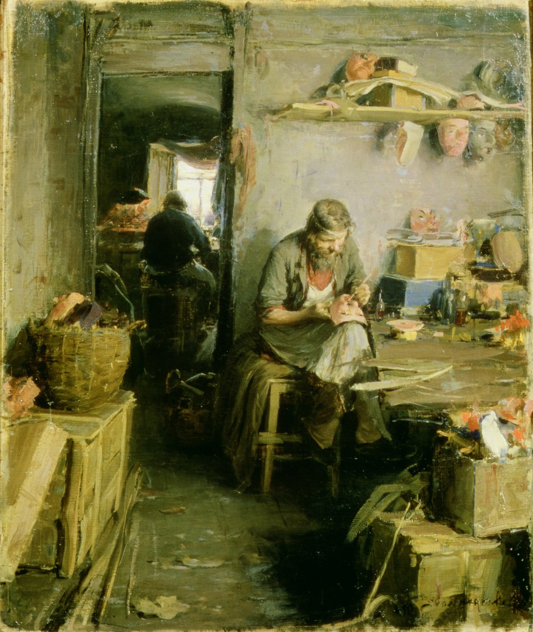 在Mask Studio，1897年 作者 亚伯兰·埃菲莫维奇·阿尔希波夫