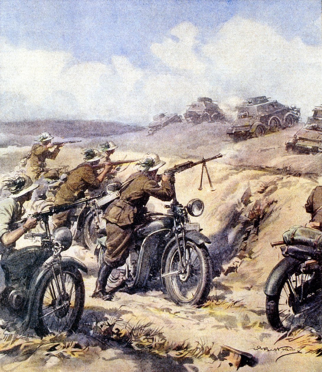 二战-1940年 1941年-北非战役-意大利对埃及的入侵 作者 阿基里·贝尔特拉姆（Achille Beltrame）