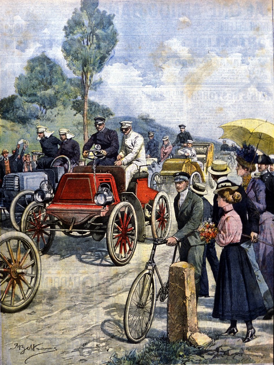 1901年第一次乘车环游意大利，插图：Achilles Beltrame 作者 阿基里·贝尔特拉姆（Achille Beltrame）