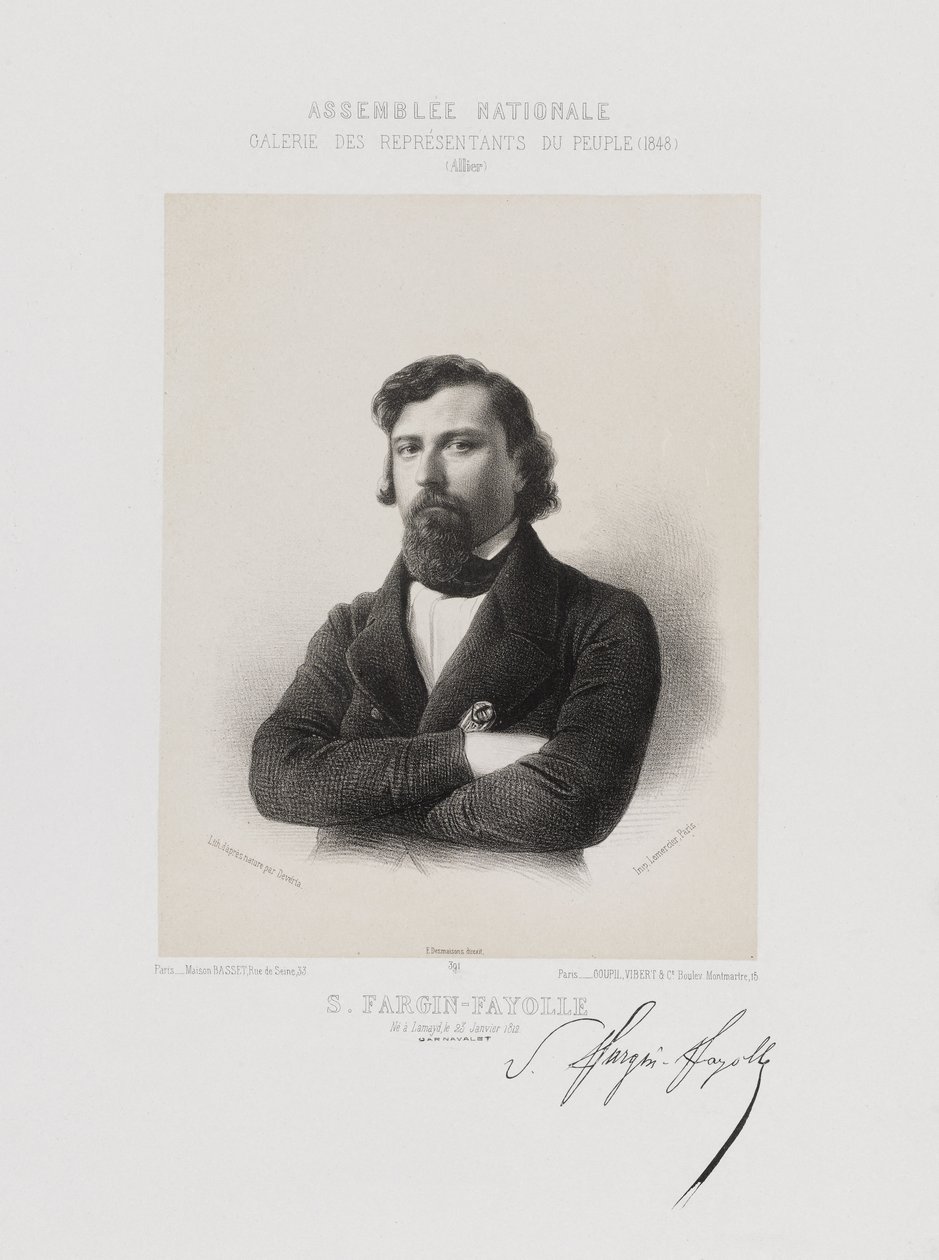 国民议会，人民代表席 - Jules André Sébastien Fargin-Fayolle (Allier) 作者 阿基尔·德维里亚