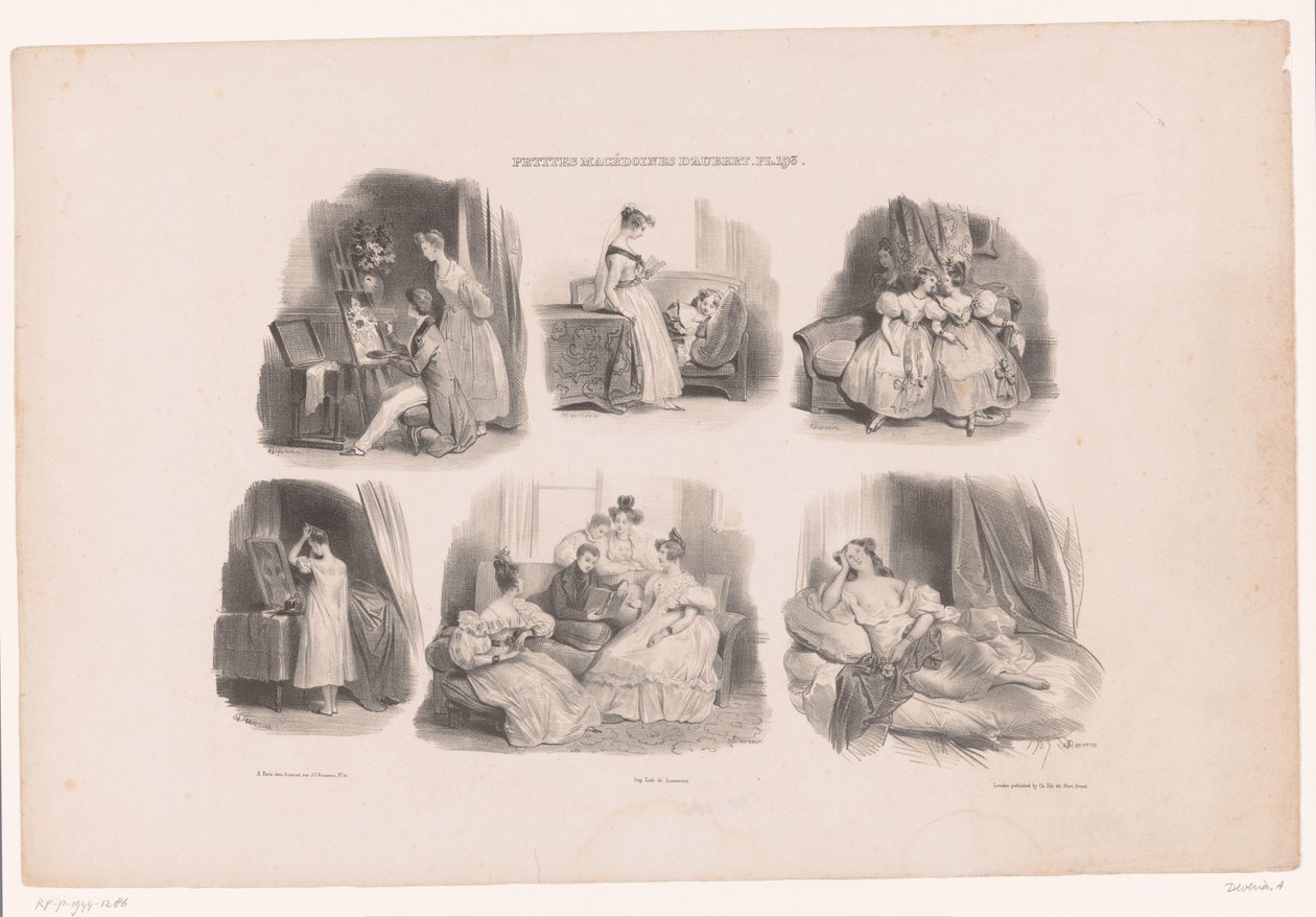 六幅描绘室内年轻女性的作品
奥贝尔的小马戏团（系列名称）
Petites macédoines d
