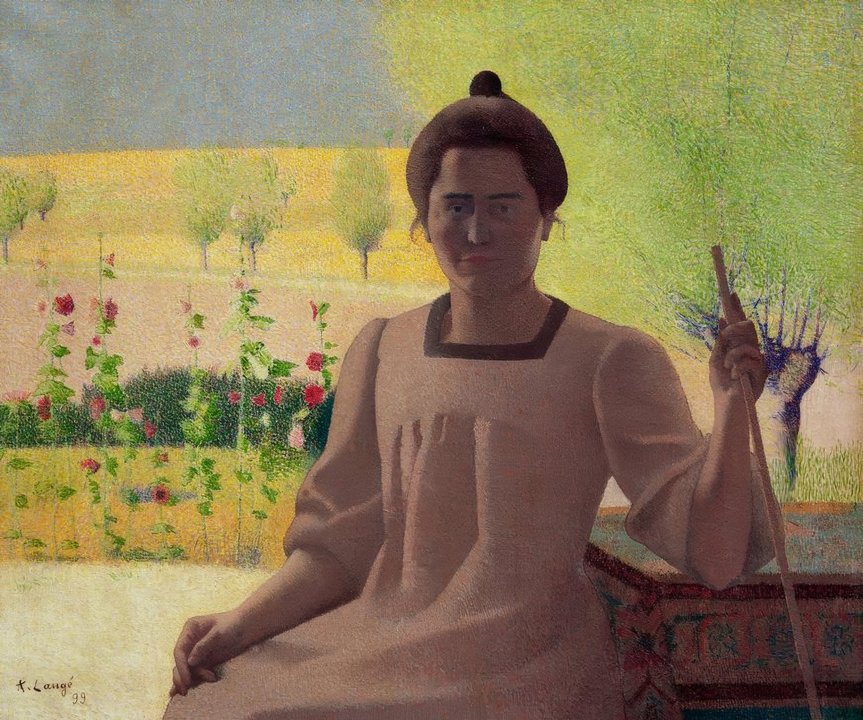 Contrejour - 艺术家妻子的画像 作者 阿喀琉斯碱液