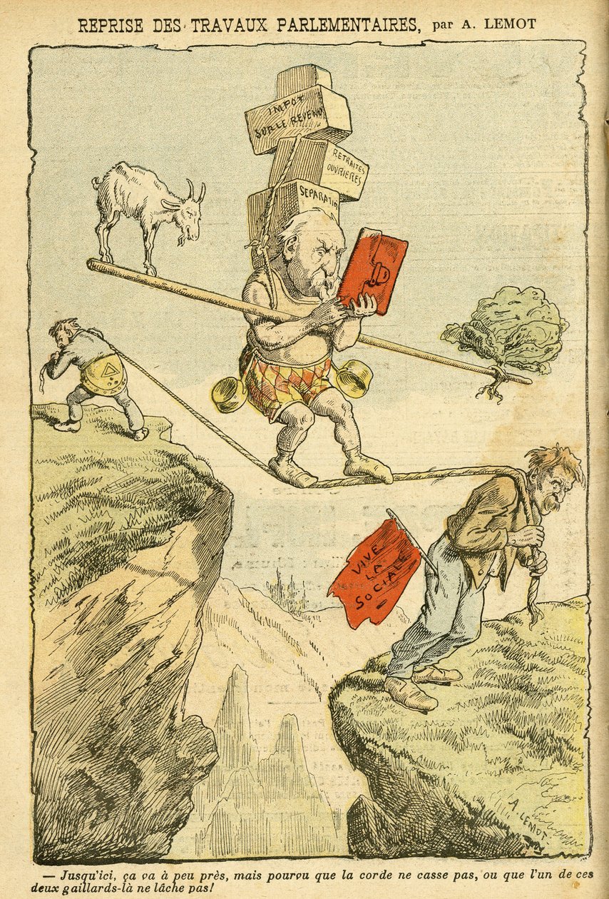 Le Pelerin》中Achille Lemot（1846-1909）的插图 作者 阿基里·莱莫特（Achille Lemot）