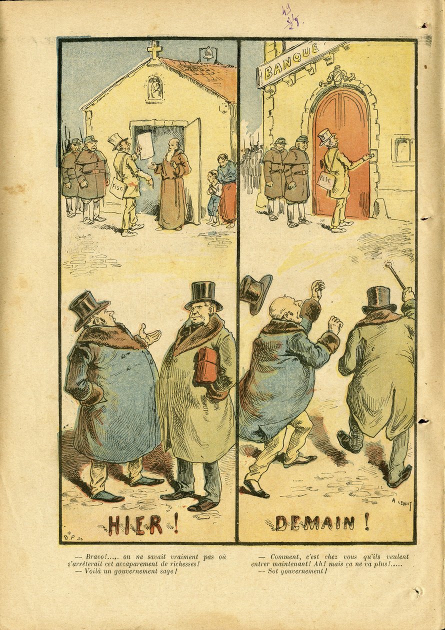Le Pelerin》中Achille Lemot（1846-1909）的插图 作者 阿基里·莱莫特（Achille Lemot）
