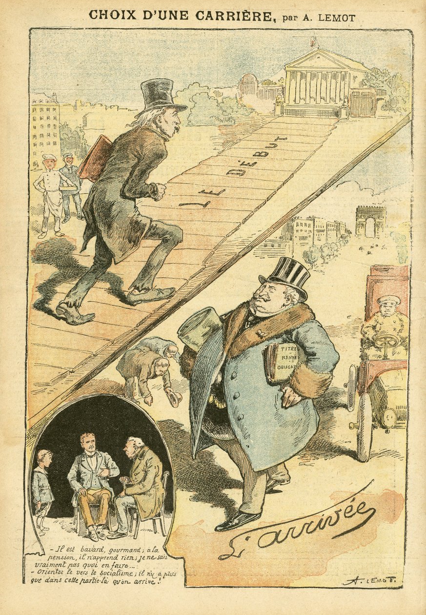 Le Pelerin》中Achille Lemot（1846-1909）的插图 作者 阿基里·莱莫特（Achille Lemot）