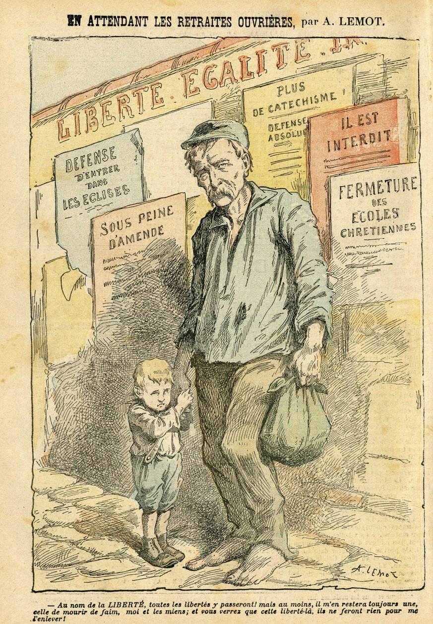 Le Pelerin》中Achille Lemot（1846-1909）的插图 作者 阿基里·莱莫特（Achille Lemot）