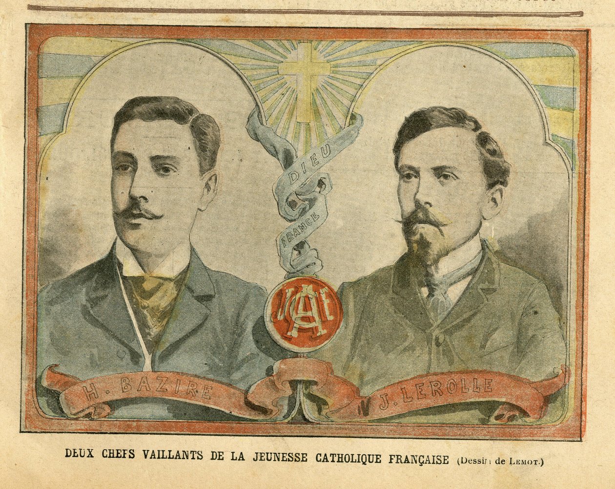 Le Pelerin》中Achille Lemot（1846-1909）的插图 作者 阿基里·莱莫特（Achille Lemot）