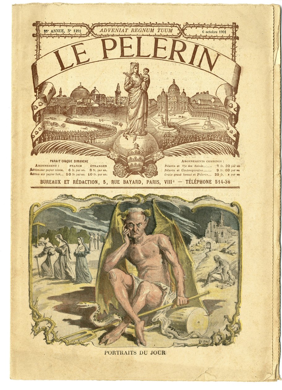 Le Pelerin》中Achille Lemot（1846-1909）的插图 作者 阿基里·莱莫特（Achille Lemot）