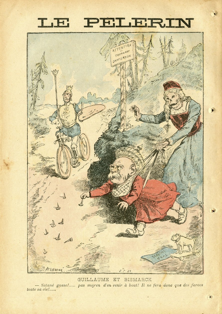 Le Pelerin》中Achille Lemot（1846-1909）的插图 作者 阿基里·莱莫特（Achille Lemot）