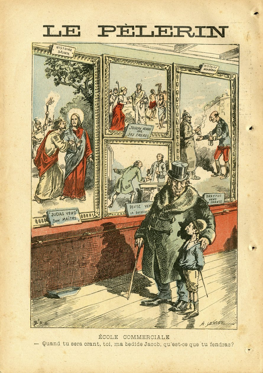 Le Pelerin》中Achille Lemot（1846-1909）的插图 作者 阿基里·莱莫特（Achille Lemot）