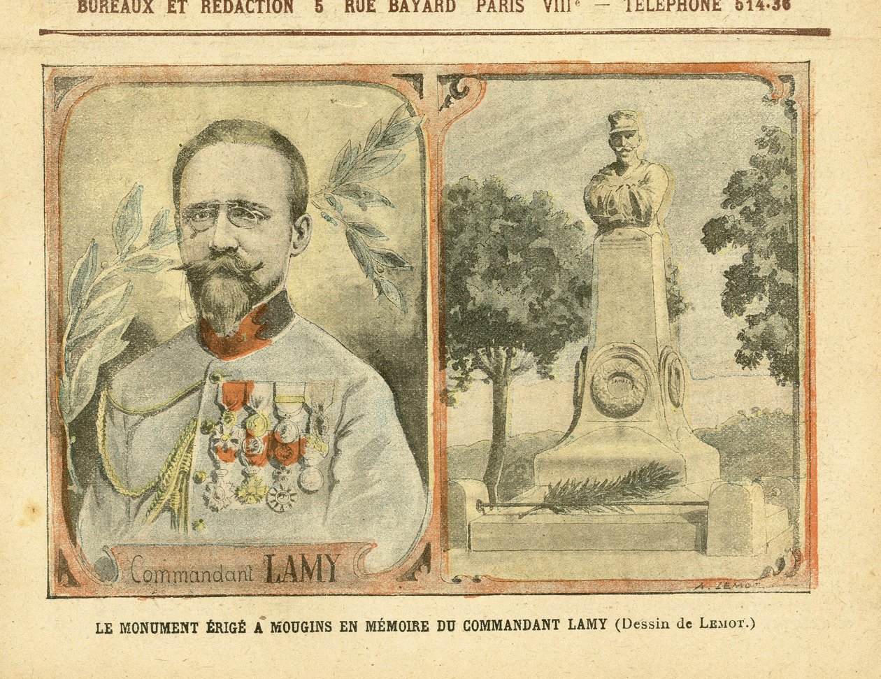 Le Pelerin》中Achille Lemot（1846-1909）的插图 作者 阿基里·莱莫特（Achille Lemot）