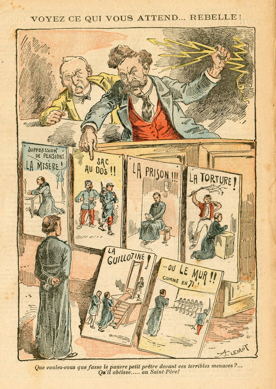 Le Pelerin，色彩讽刺 作者 阿基里·莱莫特（Achille Lemot）