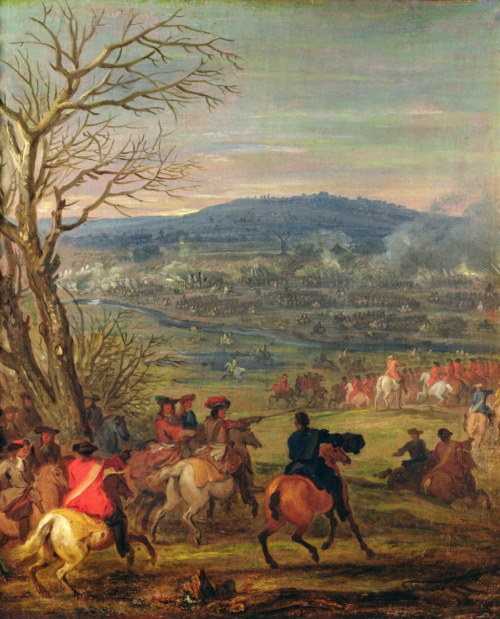 路易十四（1638-1715）在卡塞尔山附近的战役中，1677年4月11日，c.1678 作者 亚当·弗兰斯·范·德·穆伦