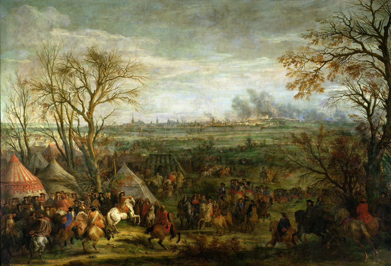 路易十四（1638-1715）于1777年17世纪末拍摄康布雷 作者 亚当·弗兰斯·范·德·穆伦