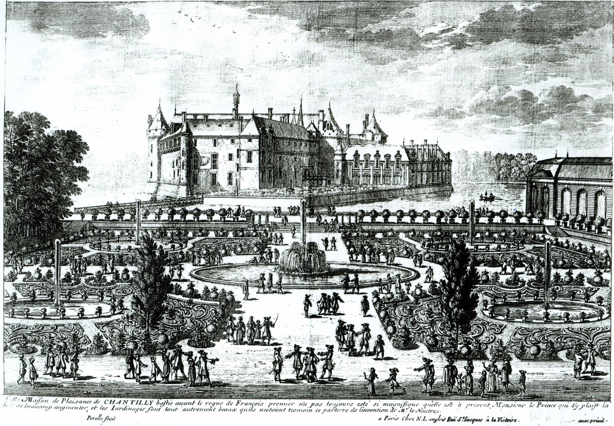 Chateau de Chantilly和由Andre le Notre设计的花园（1613-1700） 作者 亚当·佩雷尔