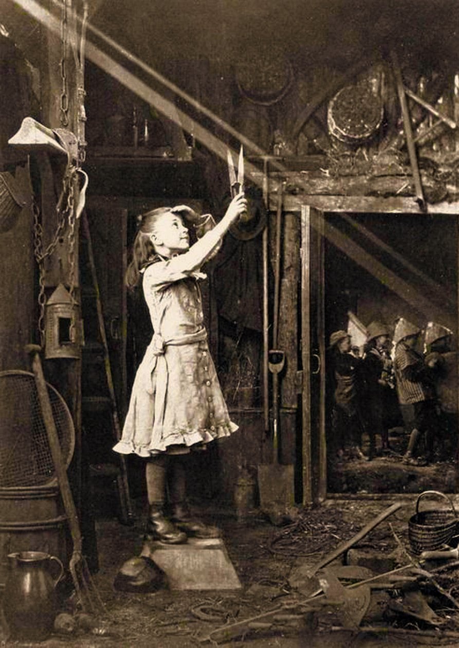 Girl cutting a Sunbeam 作者 亚当·迪斯顿