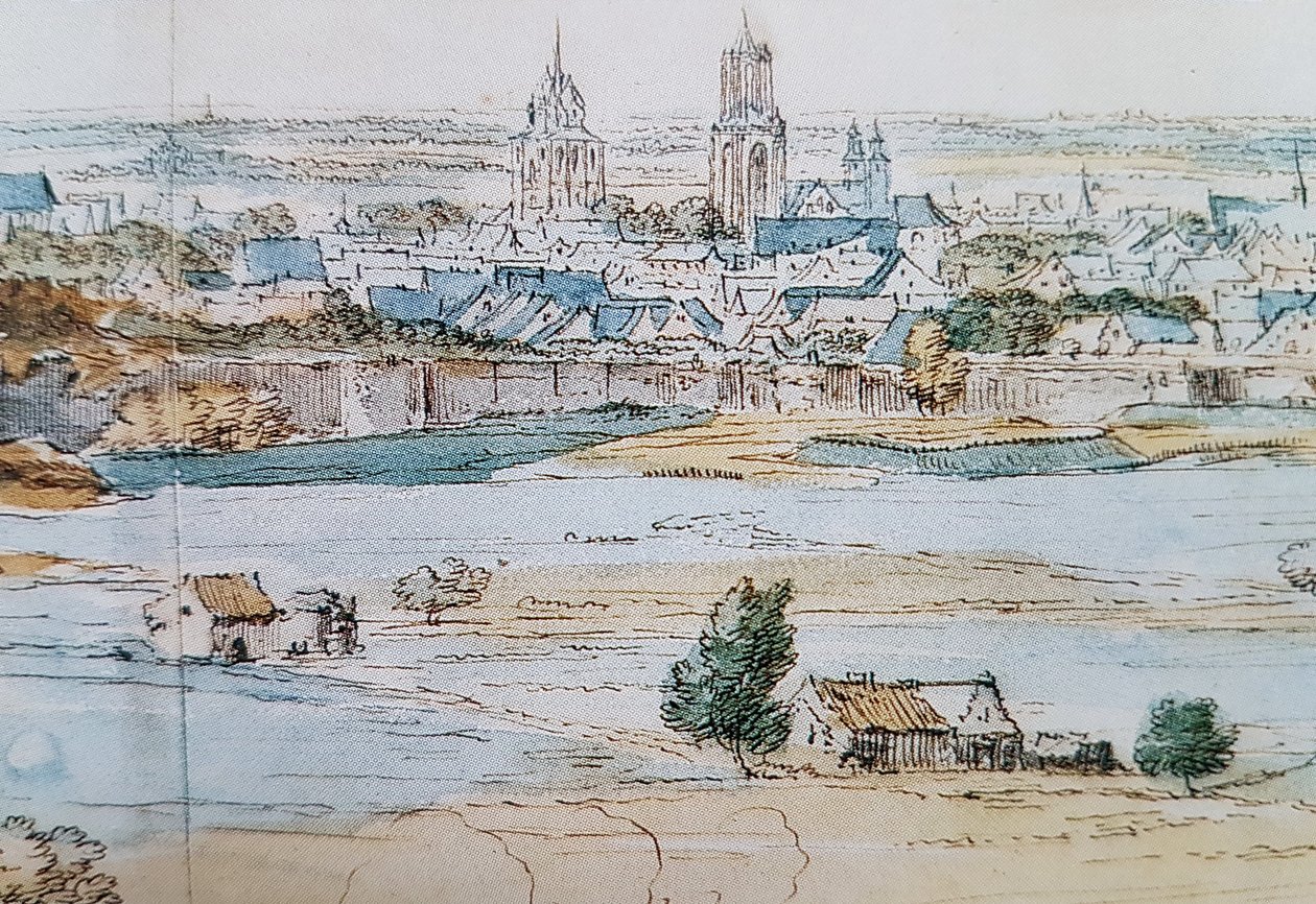 马斯特里赫特风景》（A F vd Meulen，1673 年），细节 2 作者 亚当·弗兰斯·范·德·穆伦