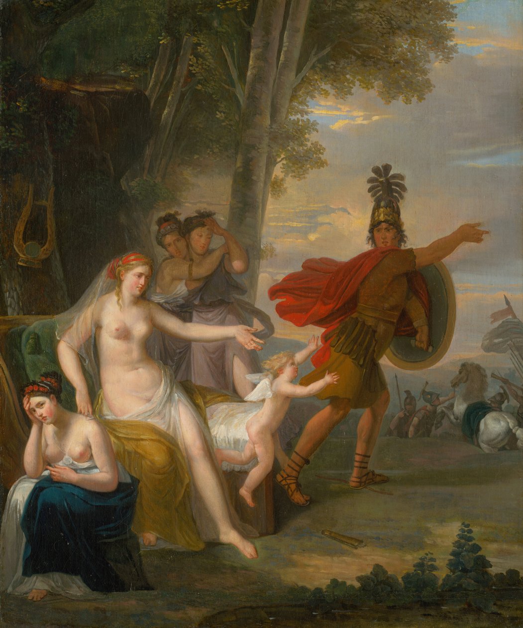 赫克托斯（Hectors）告别了安德罗马赫（Andromache），1760年。 作者 亚当·弗里德里希·奥瑟