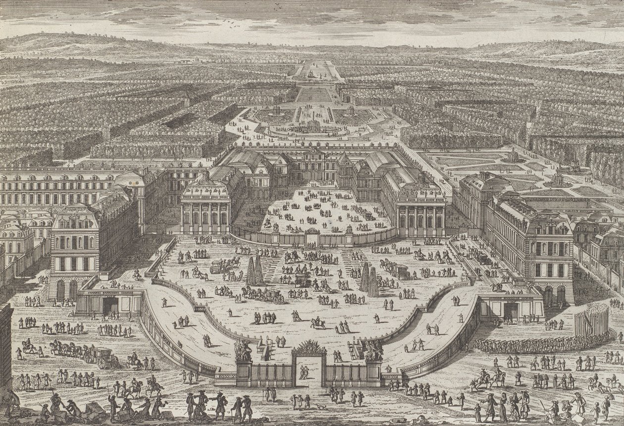 Veüe generale du chateau de Versailles, 1680s., 1680s. 作者 亚当·佩雷尔