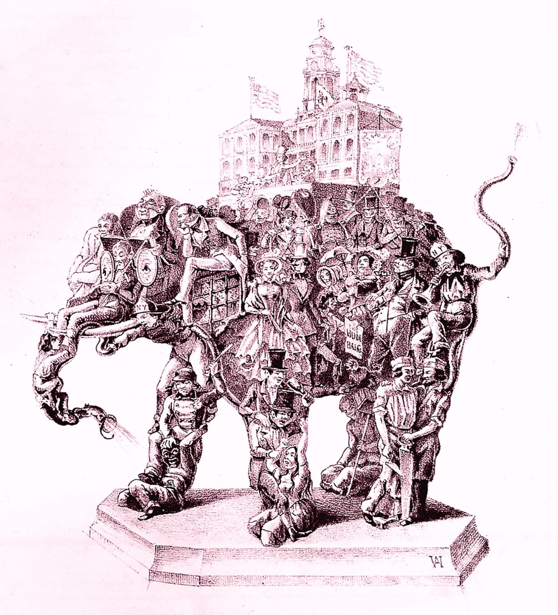 美国博物馆Humbug的美国博物馆，1851年。 作者 亚当·温加特纳