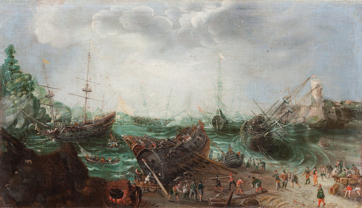 海港现场c。 1615 作者 亚当·威拉特斯