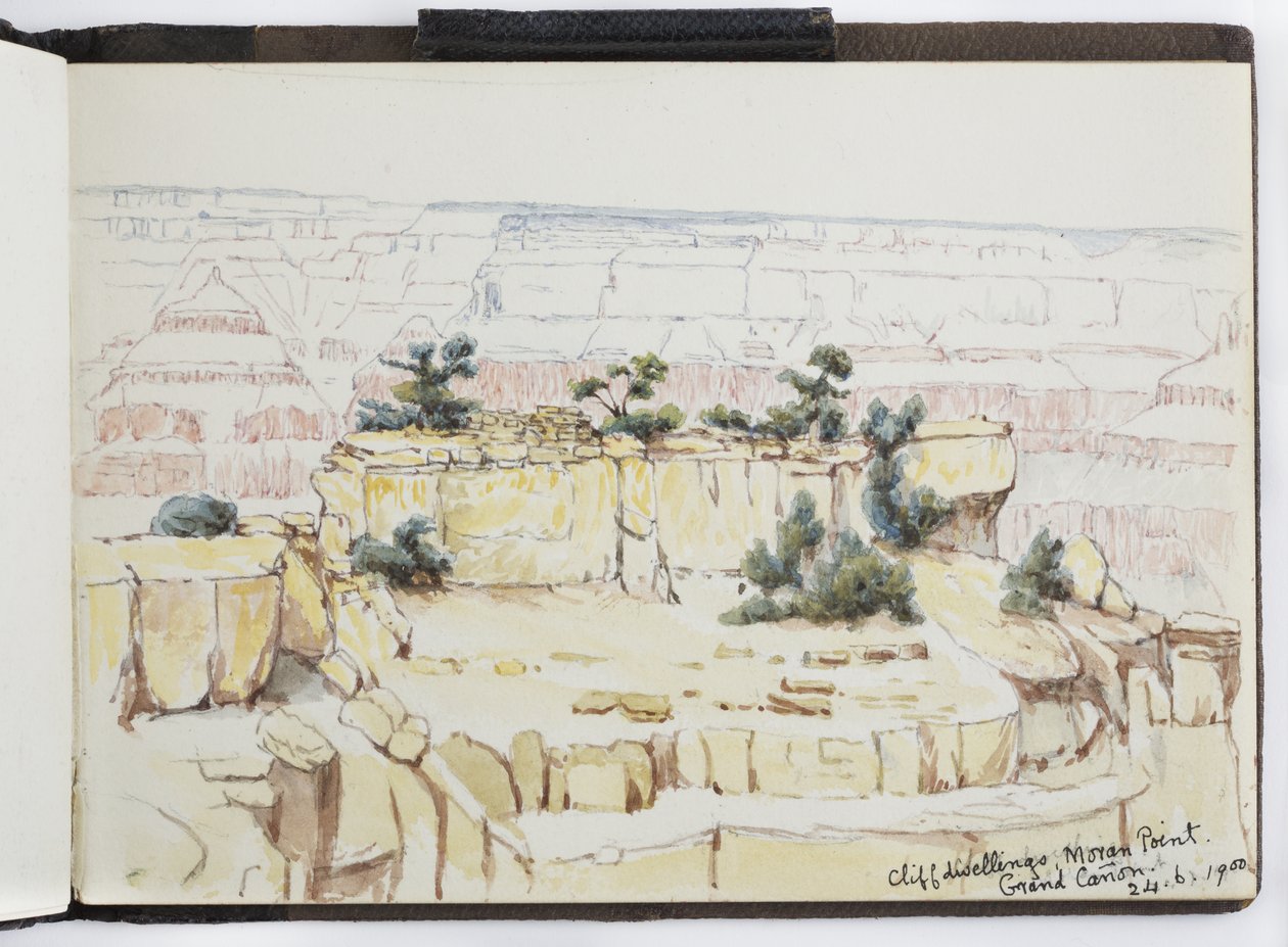 南北美洲（包括墨西哥）素描画册和笔记 作者 阿黛拉·布雷顿（Adela Breton）