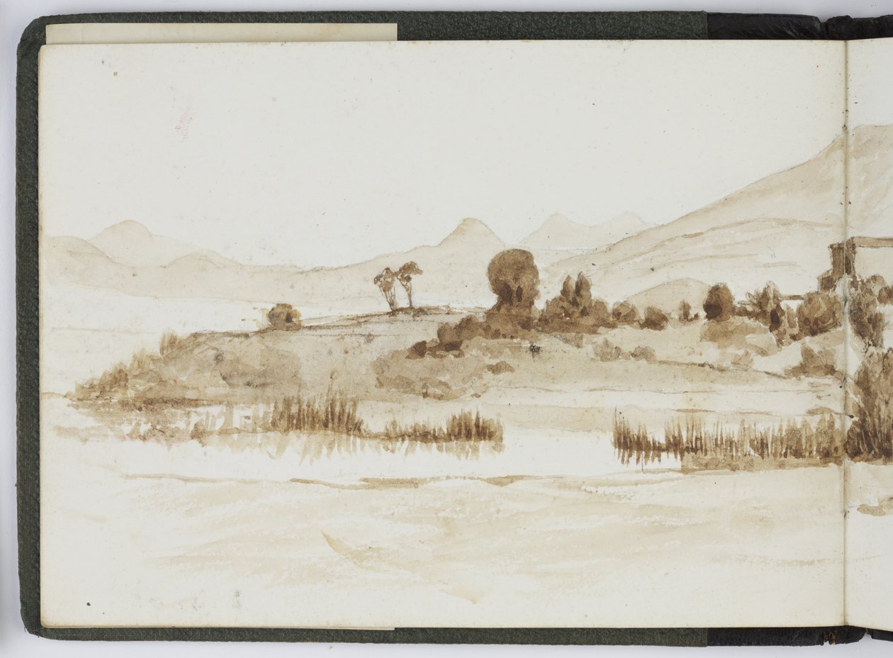 水彩素描本，素描和笔记，墨西哥，1896-1898年（水彩） 作者 阿黛拉·布雷顿（Adela Breton）
