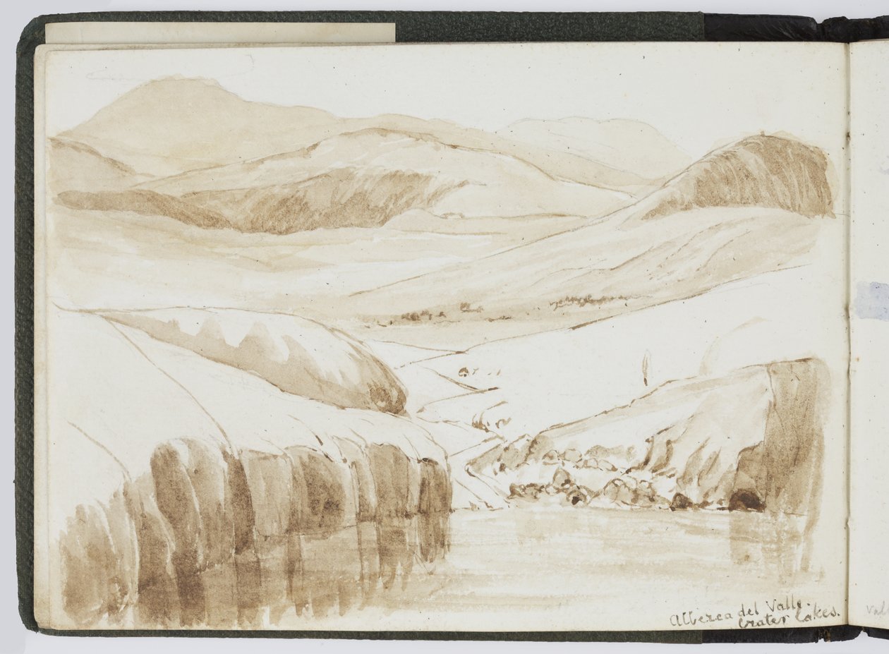水彩速写本，素描和笔记，墨西哥，1896-1898 年（水彩） 作者 阿黛拉·布雷顿（Adela Breton）