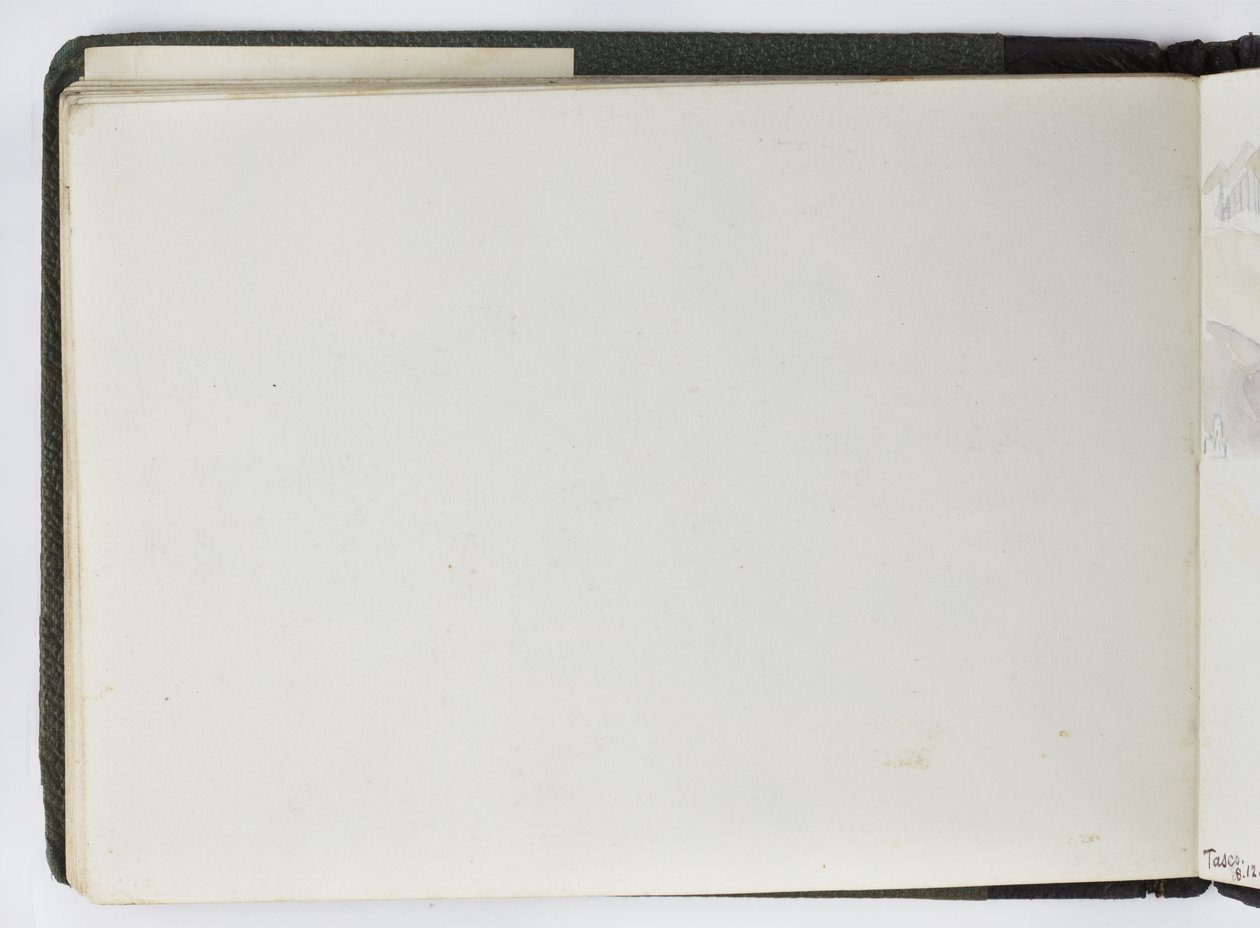 水彩画素描本，画作和笔记，墨西哥，1896-1898（水彩）。 作者 阿黛拉·布雷顿（Adela Breton）