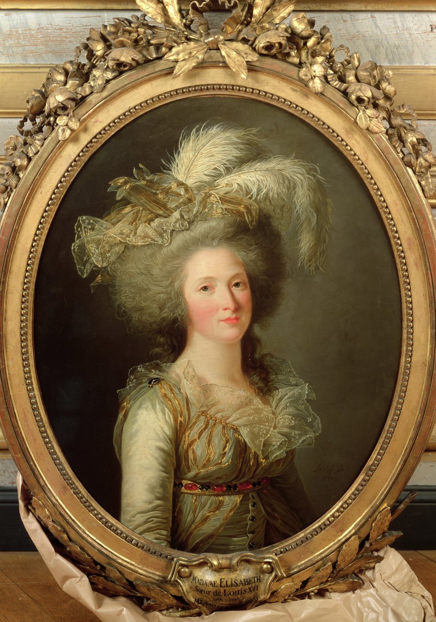 法国的伊丽莎白（1764-94）于1788年称为伊丽莎白夫人 作者 阿德莱德·拉比耶·吉亚德