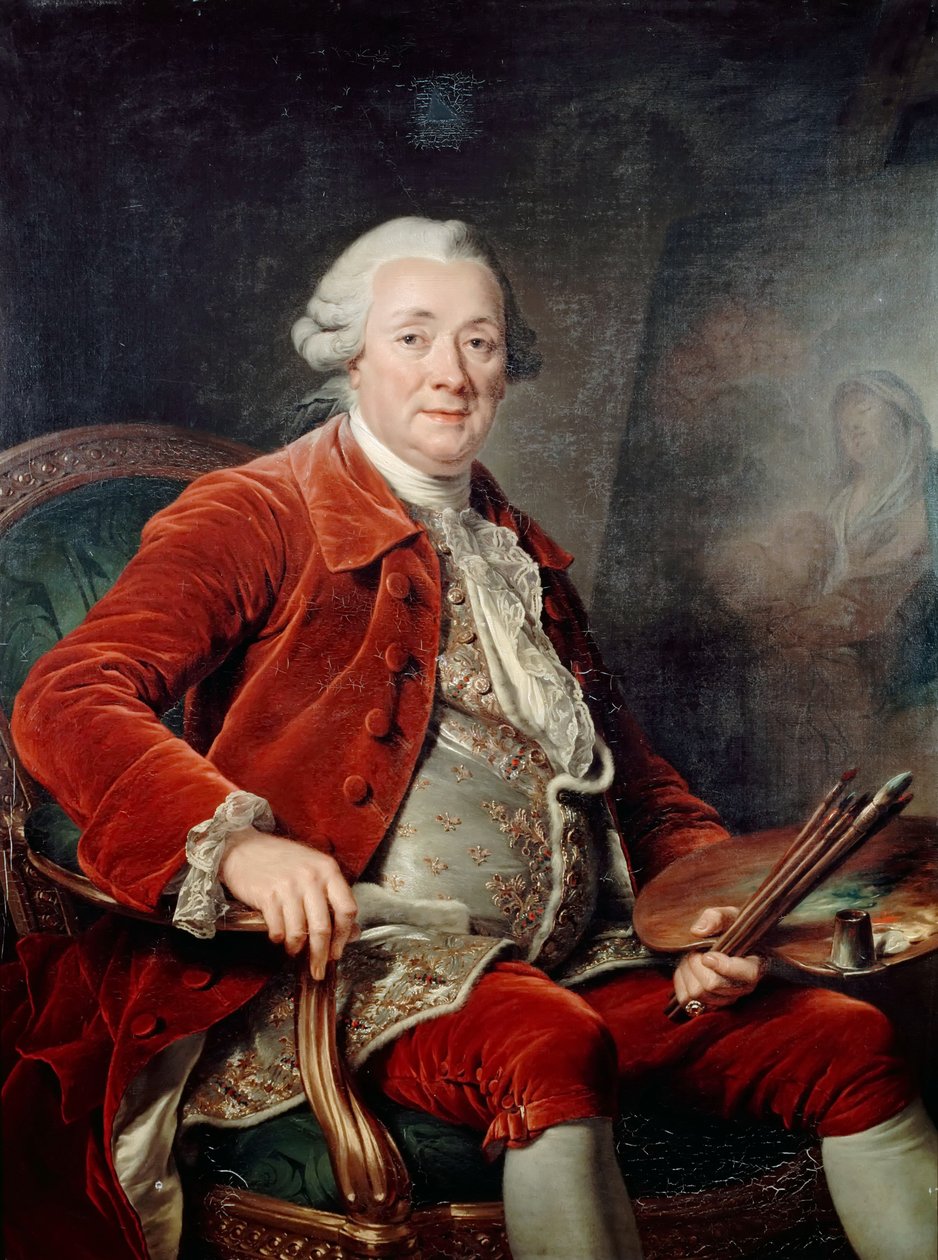 Charles-Amédée-Philippevan Loo的肖像 作者 阿德莱德·拉比耶·吉亚德
