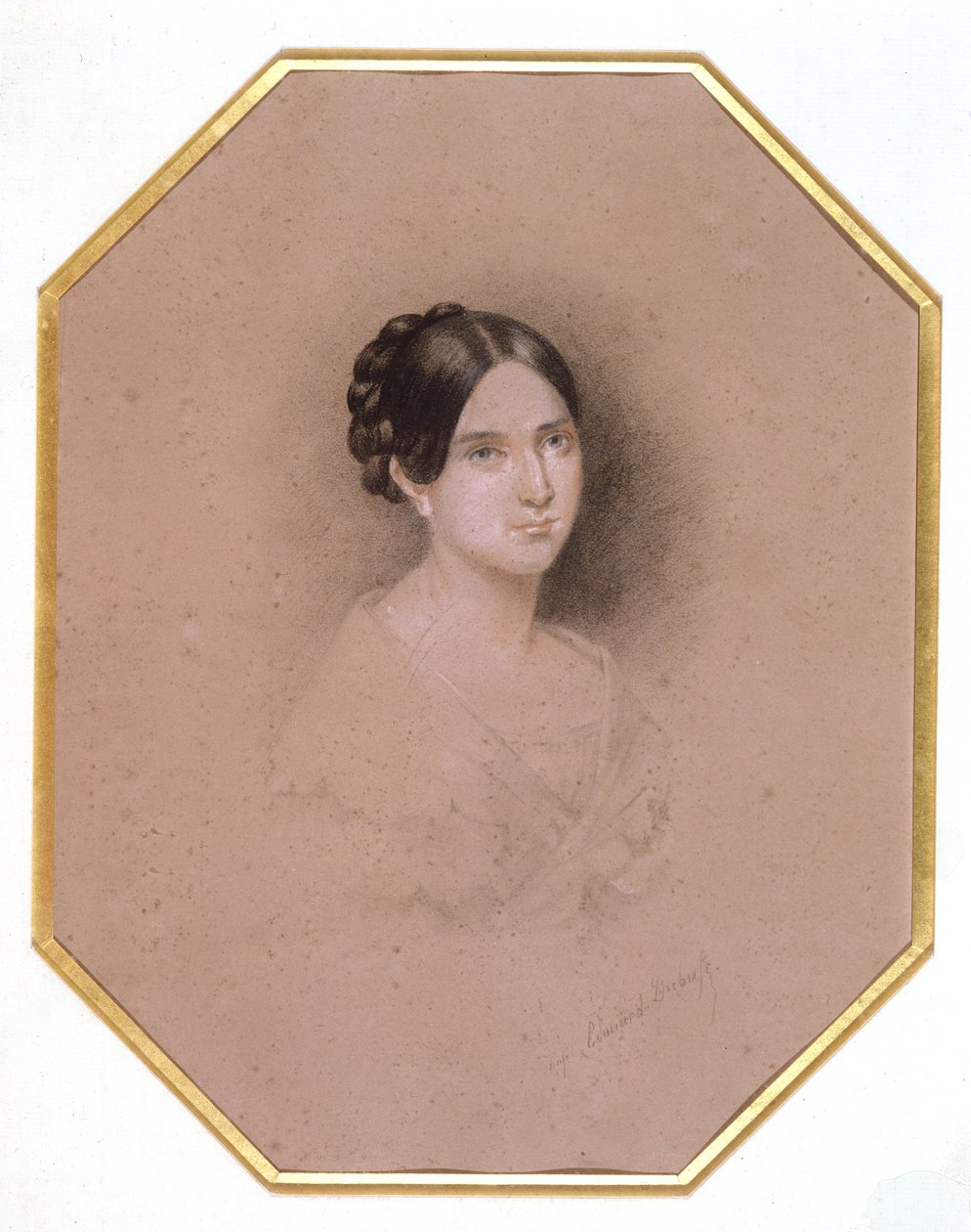 Leopoldine Hugo的肖像（1824-43）（图） 作者 阿黛尔·朱莉·雨果