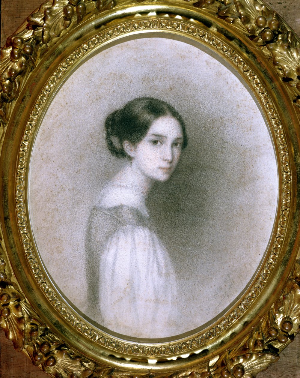 Leopoldine Hugo的肖像（1824-43）（图） 作者 阿黛尔·朱莉·雨果