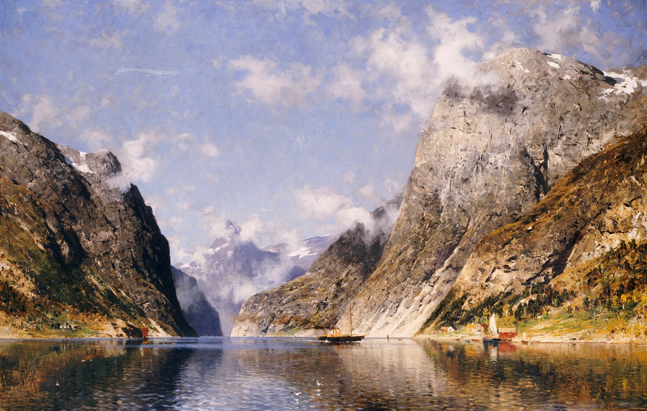 挪威峡湾 作者 阿德尔斯汀·诺曼（Adelsteen Normann）