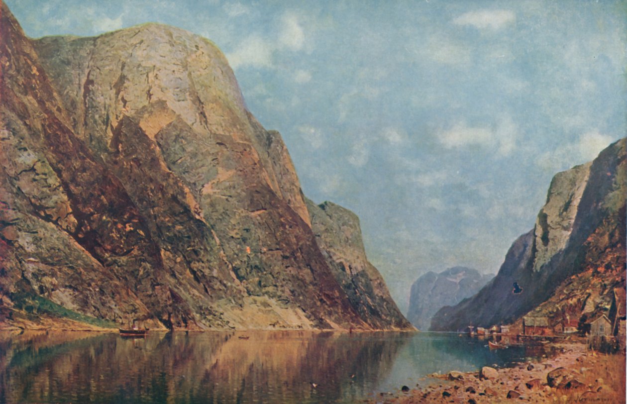 1914年末，挪威，Sogne Fiord，1914年。 作者 阿德尔斯汀·诺曼（Adelsteen Normann）