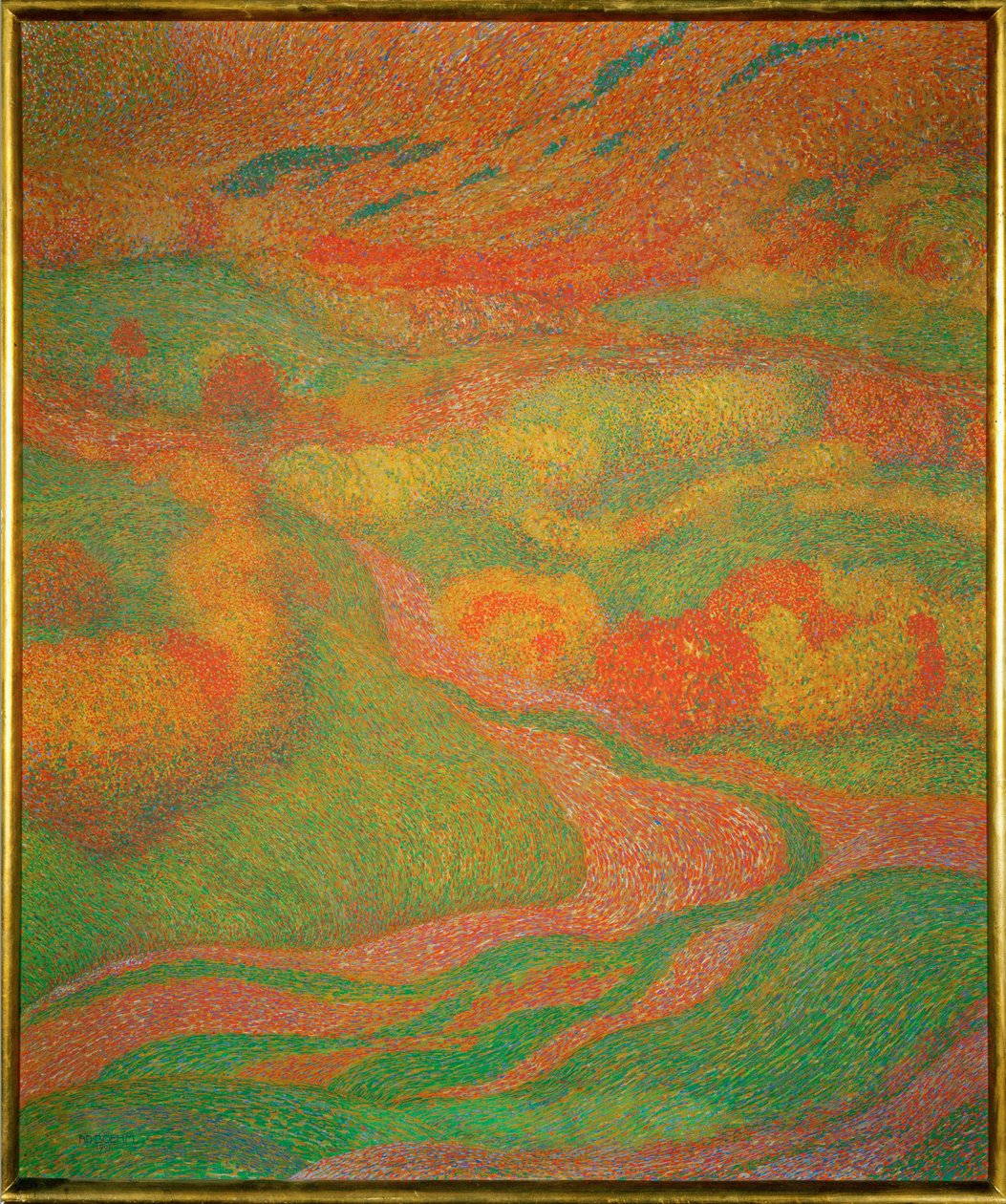 风景（布面油画） 作者 阿道夫·鲍姆（Adolf Bohm）