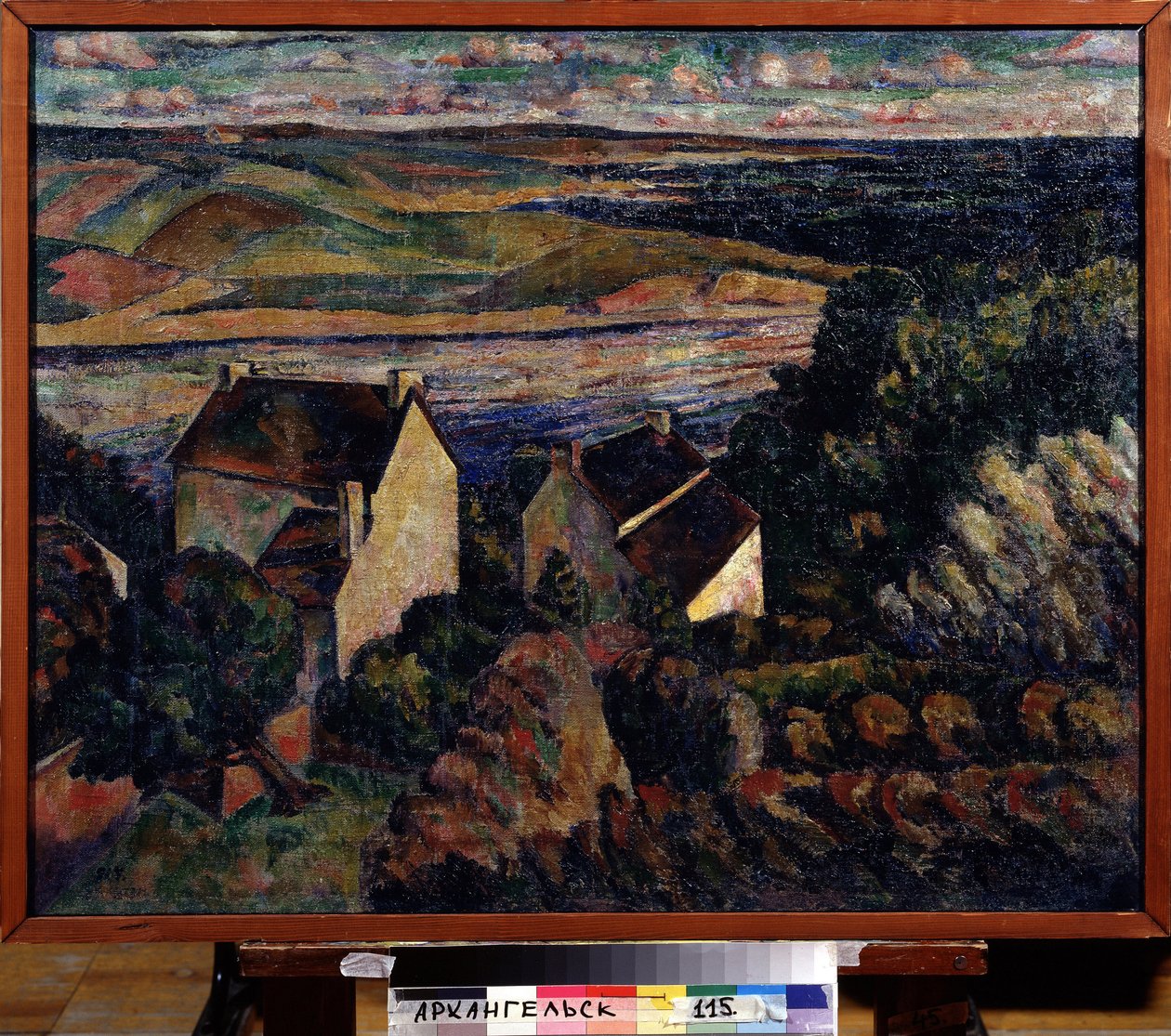 南方风景。 （南方风景）。 阿道夫·以色列耶维奇·米尔曼（Adolf Israelevich Milman，1886-1930）绘画，布面油画 作者 阿道夫·以色列耶维奇·米尔曼