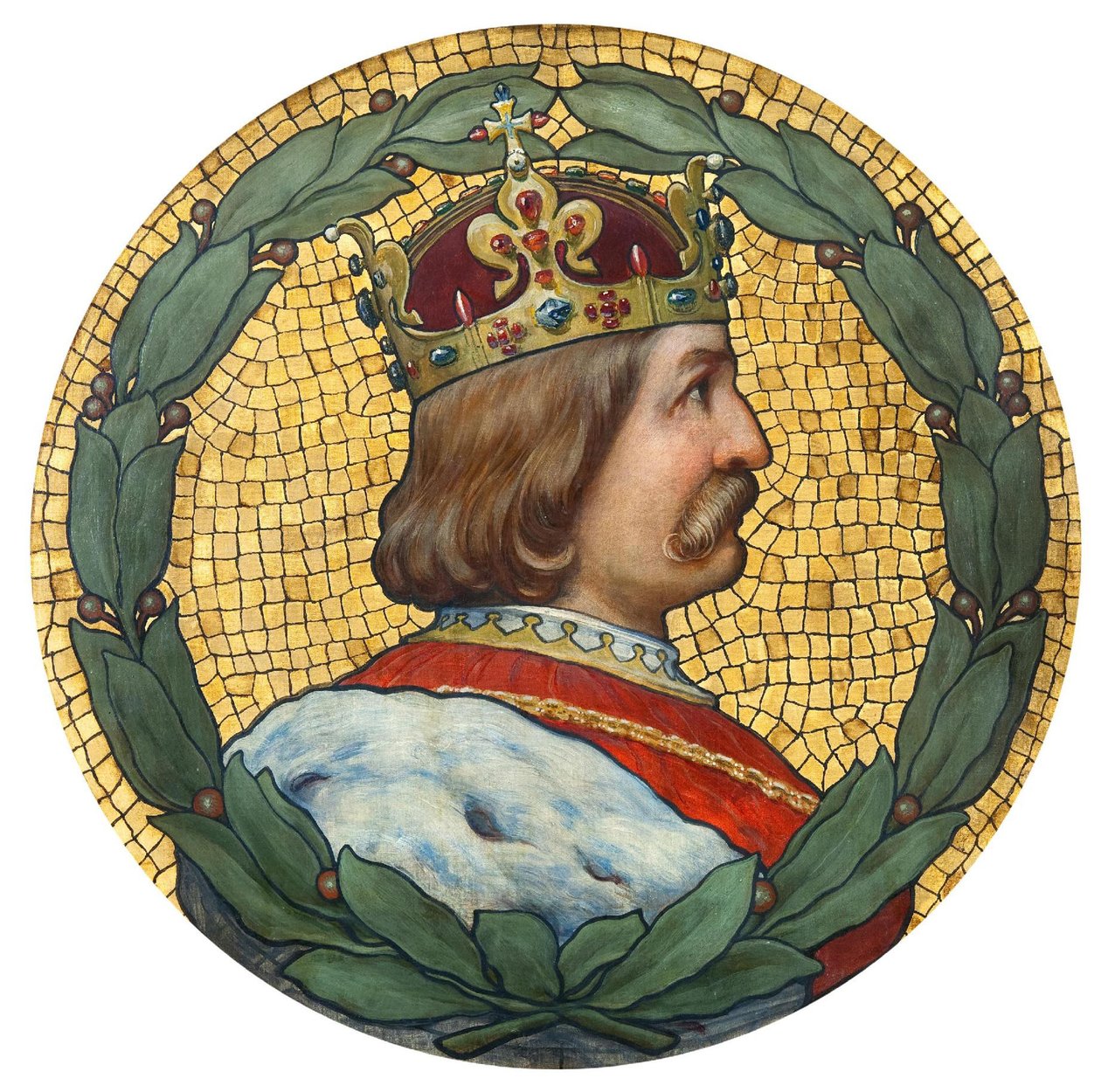 乔治·波德布拉迪（George of Podebrady），1900年 作者 阿道夫·利勃舍