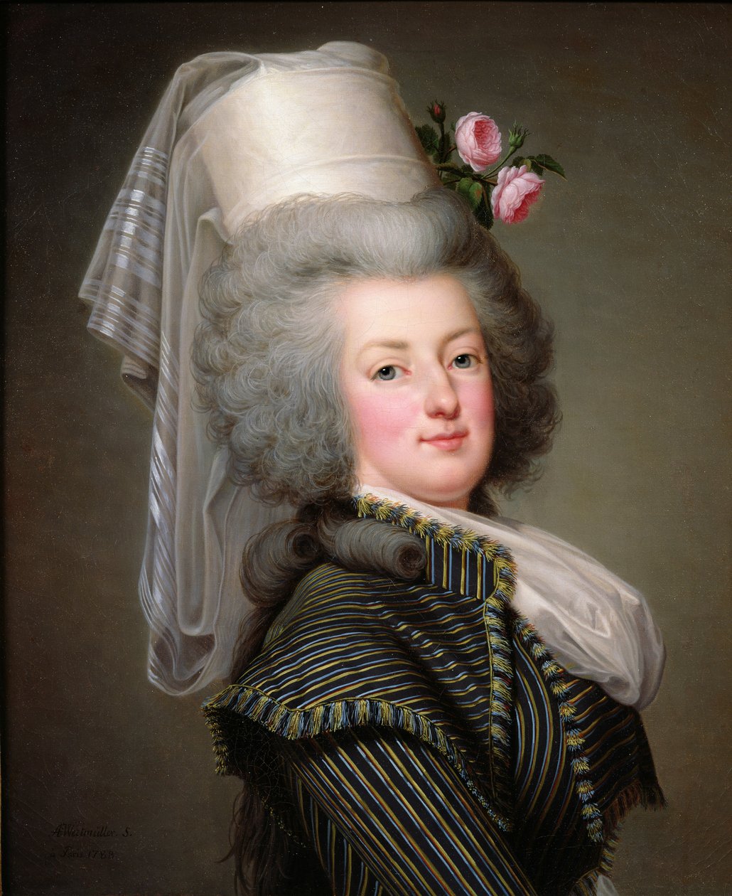 Habsbourg-Lorraine的Marie-Antoinette（1755-93），奥地利的Archduchess，法国女王和纳瓦拉，1788年 作者 阿道夫·乌尔里希·沃特米勒