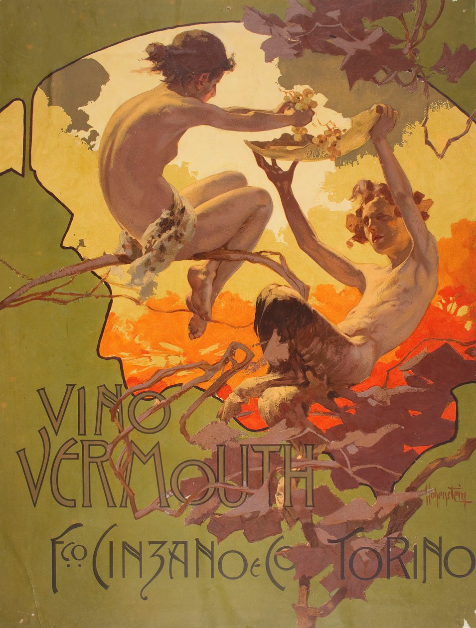 Vermouth Cinzano , 1901年。 作者 阿道夫·海恩斯坦
