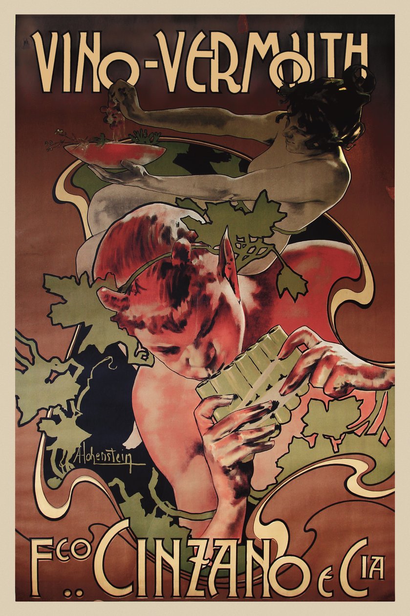 Vermouth Cinzano , 1906年。 作者 阿道夫·海恩斯坦