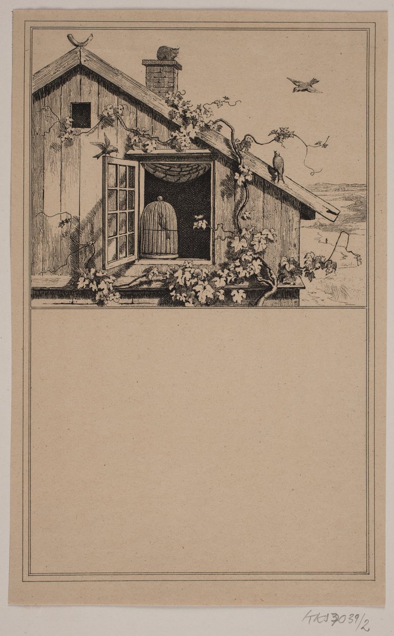 俘虏与自由收录于 Chr. Winther 和 M. Rørbye，"25 Billeder for små børn" 中的第 1 号 作者 阿道夫·基滕多夫