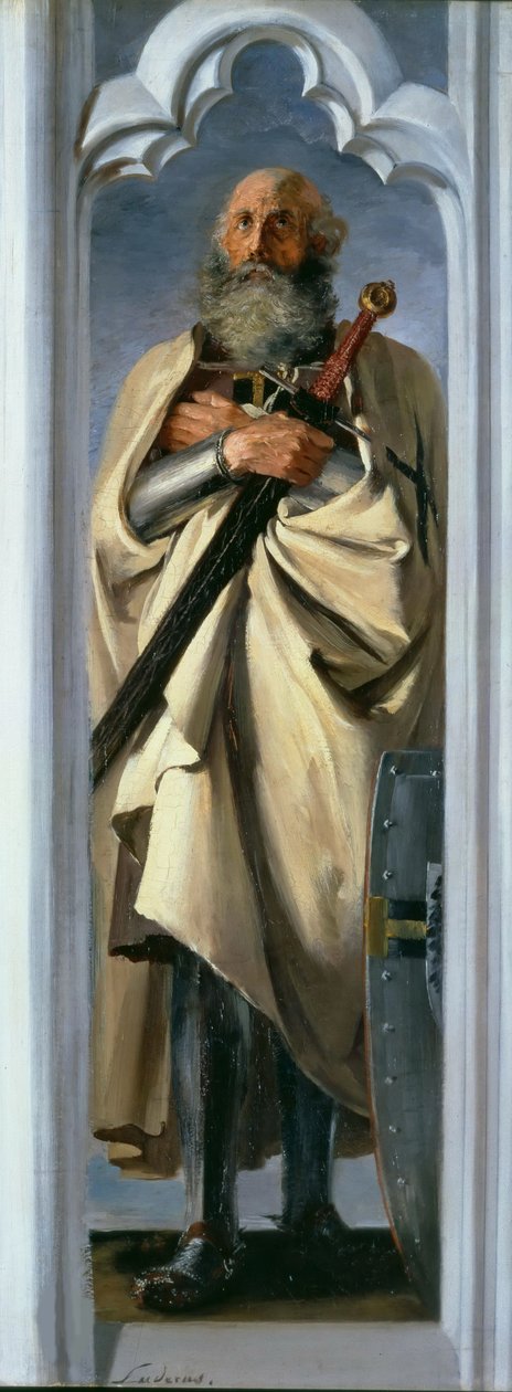 路德·卢德·冯·布伦瑞克（Luther Luder von Braunschweig），条顿骑士团的大师，1846年。 作者 阿道夫门泽尔