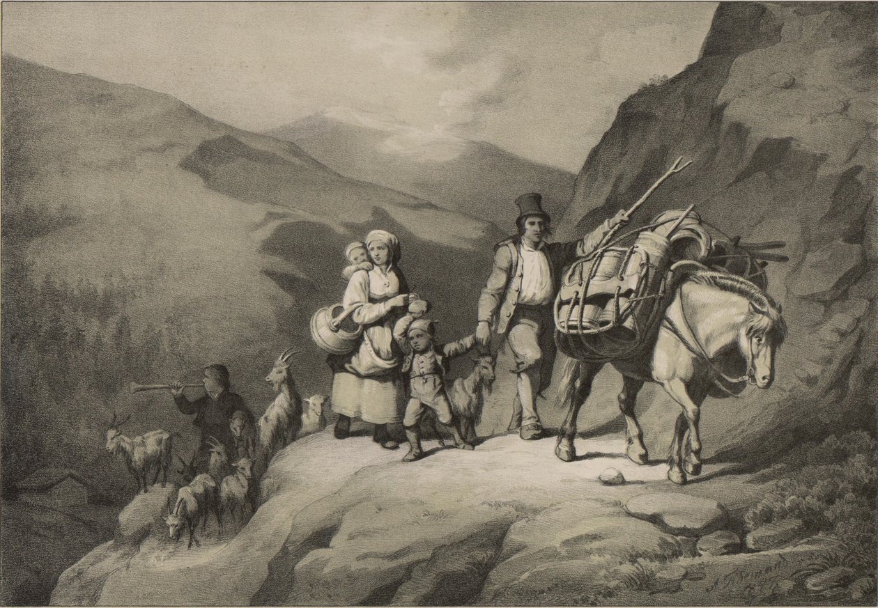Illustrasjon hentet fra boken Norge fremstillet i Tegninger av Asbjørnsen, P.Chr. og utgitt av Chr. Tønsberg (no, 1848) 作者 阿道夫·泰德曼德