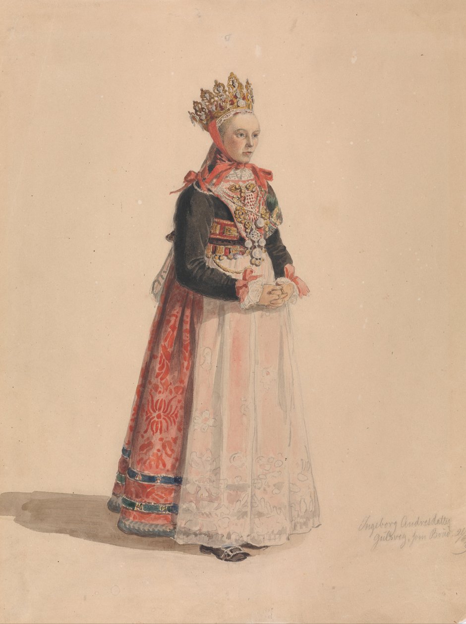 Ingeborg Andresdatter Gulsvik饰演新娘 作者 阿道夫·泰德曼德