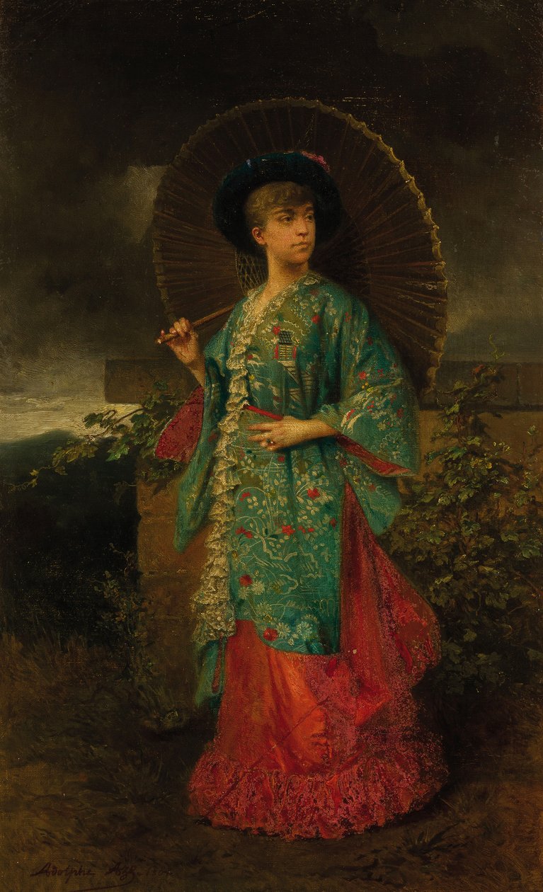 梅克伦堡-什未林的海伦1814-1858年的肖像，奥尔良公爵夫人，1883年。 作者 阿道夫·阿兹