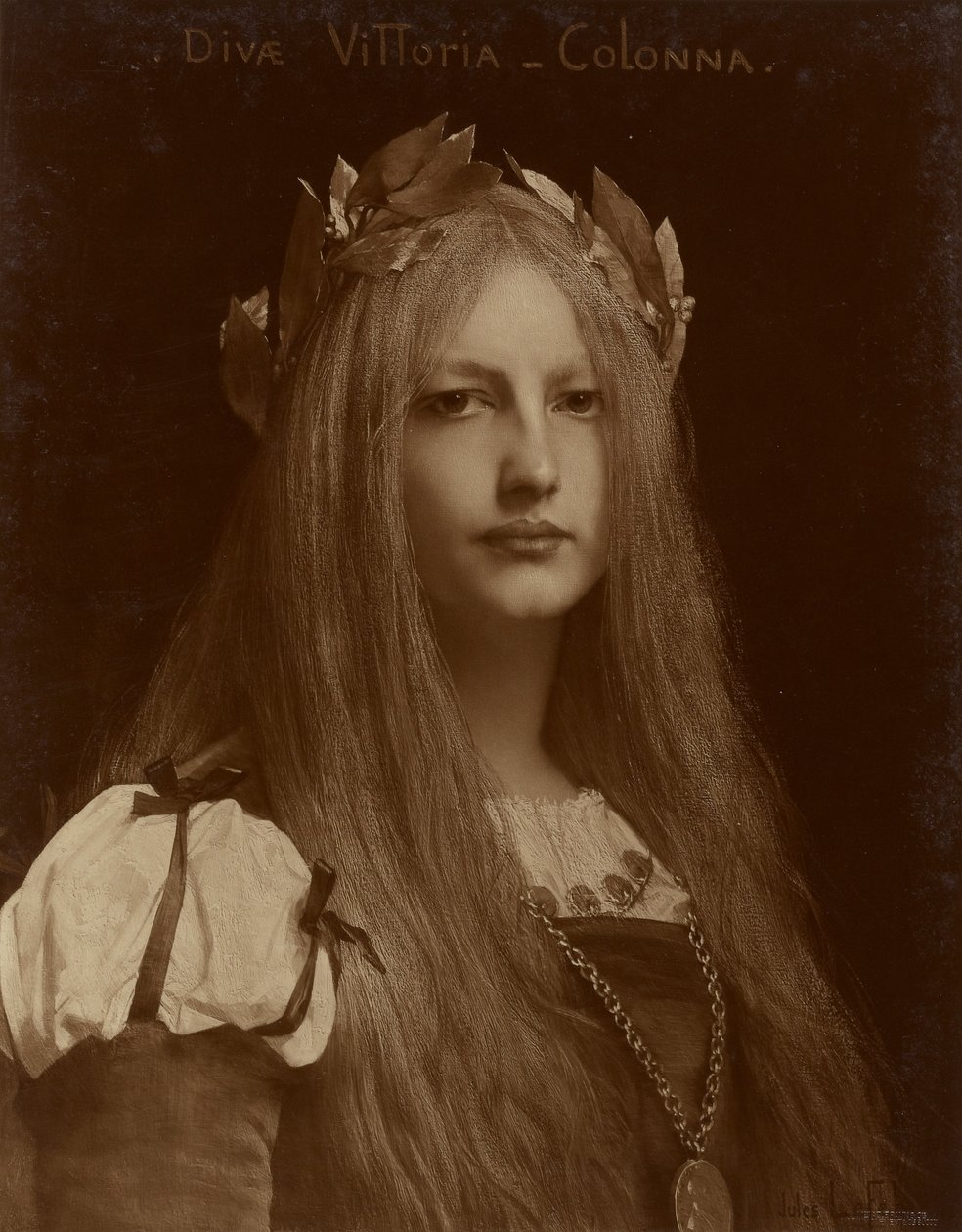 J. Febre 的 "Vittoria Colonna 作者 阿道夫·布劳恩（Adolphe Braun）