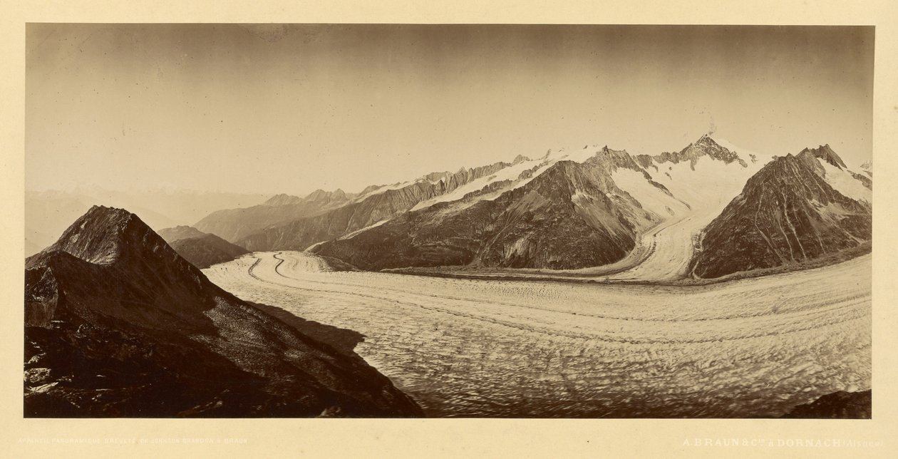 [雪山山口] 作者 阿道夫·布劳恩（Adolphe Braun）