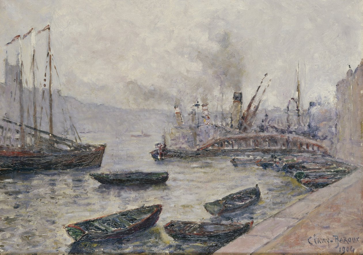 伦敦桥，1904年 作者 阿道夫·克拉里·巴鲁（Adolphe Clary Baroux）