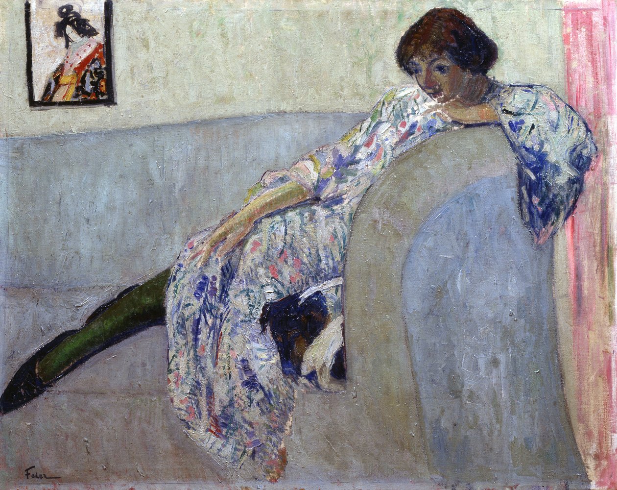 女诗人薇拉-英伯的肖像 1890-1972年，1920年代 作者 阿道夫·费德
